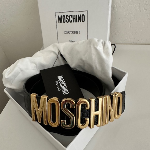 Moschino Alligator Belt